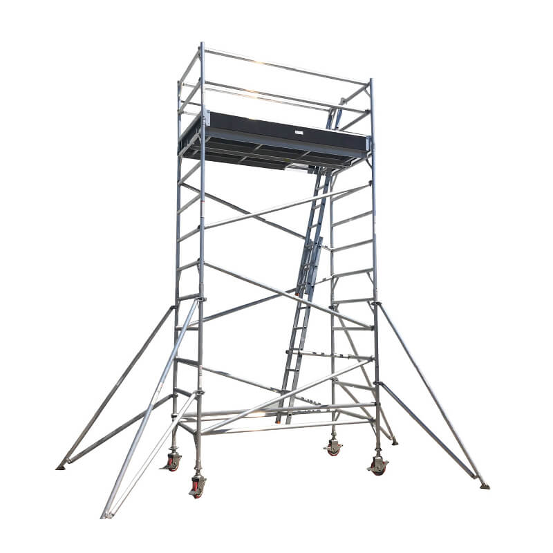 Aluminum Scaffolding Tower Double Width Span 28 ( 7 Rungs) Mobile Tower 28
